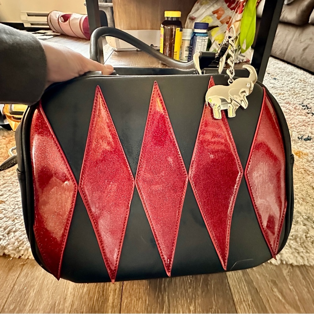 Lux De Ville red/black circus purse!